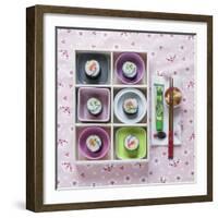 Sushi Box on Wood-C. Nidhoff-Lang-Framed Photographic Print