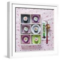 Sushi Box on Wood-C. Nidhoff-Lang-Framed Photographic Print