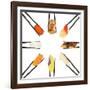 Sushi Circle-Rob Tek-Framed Art Print