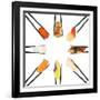 Sushi Circle-Rob Tek-Framed Art Print