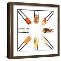 Sushi Circle-Rob Tek-Framed Art Print