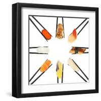 Sushi Circle-Rob Tek-Framed Art Print