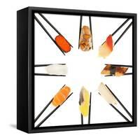 Sushi Circle-Rob Tek-Framed Stretched Canvas