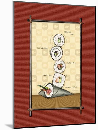Sushi II-Andrea Laliberte-Mounted Art Print