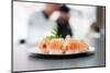 Sushi in the Restaurant-maksheb-Mounted Photographic Print