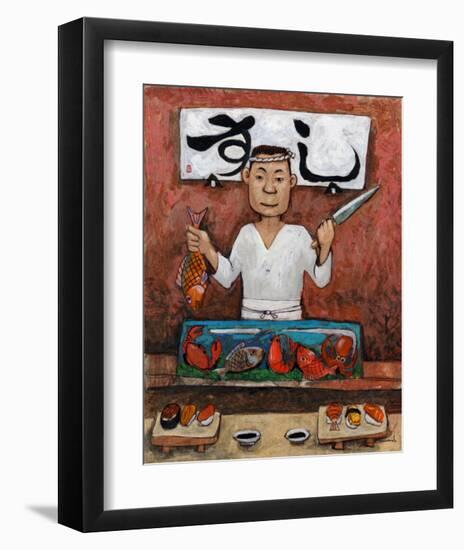 Sushi-Man-John Howard-Framed Giclee Print