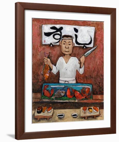 Sushi-Man-John Howard-Framed Giclee Print