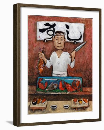 Sushi-Man-John Howard-Framed Giclee Print