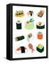 Sushi Set-Jan Weiss-Framed Stretched Canvas