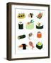 Sushi Set-Jan Weiss-Framed Art Print