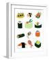 Sushi Set-Jan Weiss-Framed Art Print