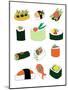 Sushi Set-Jan Weiss-Mounted Art Print