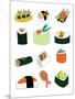 Sushi Set-Jan Weiss-Mounted Art Print