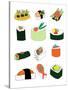 Sushi Set-Jan Weiss-Stretched Canvas