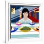 Sushi Train-Claire Huntley-Framed Giclee Print