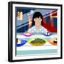 Sushi Train-Claire Huntley-Framed Giclee Print