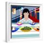 Sushi Train-Claire Huntley-Framed Giclee Print