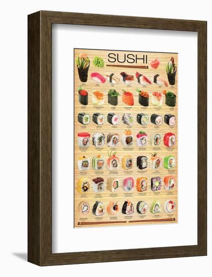 Sushi-null-Framed Art Print