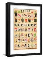 Sushi-null-Framed Art Print