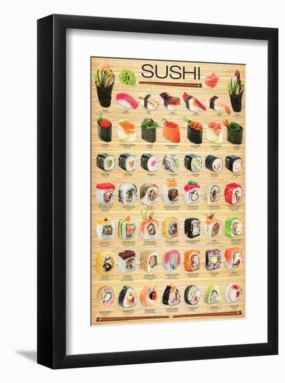 Sushi-null-Framed Art Print