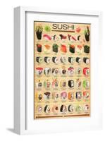 Sushi-null-Framed Art Print