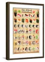 Sushi-null-Framed Art Print