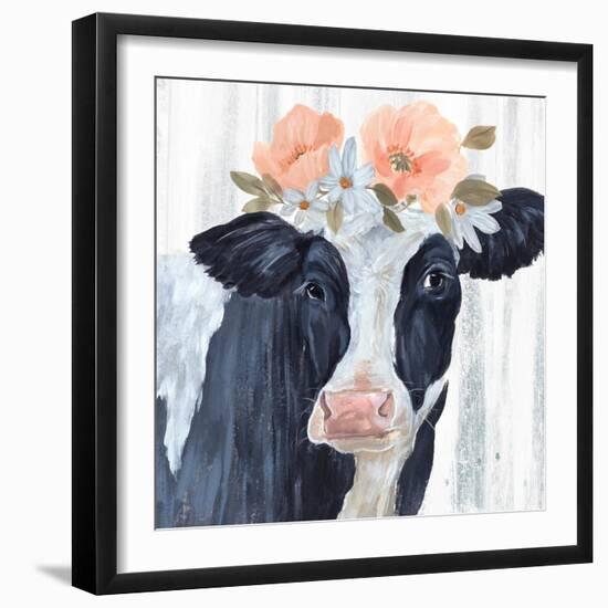 Susie in Flowers I-Annie Warren-Framed Art Print