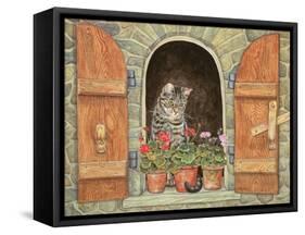 Susie's Window-Ditz-Framed Stretched Canvas