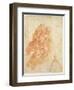 Suspended Angel and Architectural Sketch, c.1600-Bernardino Barbatelli Poccetti-Framed Giclee Print