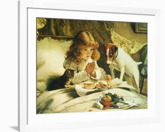 Suspense, 1894-Charles Burton Barber-Framed Giclee Print