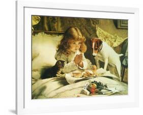 Suspense, 1894-Charles Burton Barber-Framed Giclee Print