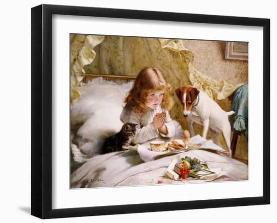 Suspense, 1894-Charles Burton Barber-Framed Giclee Print