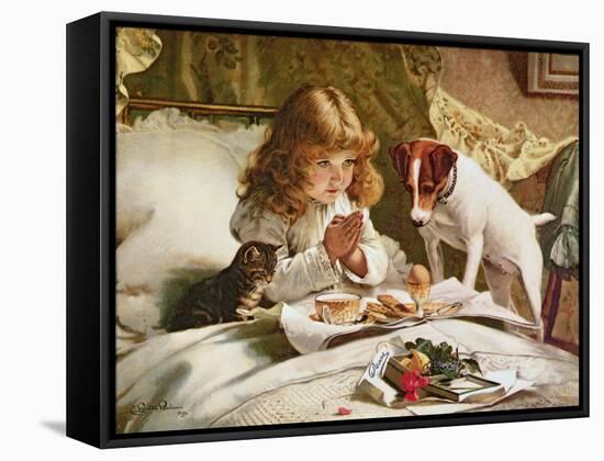 Suspense, Poster-Charles Burton Barber-Framed Stretched Canvas