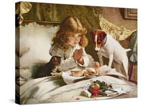 Suspense, Poster-Charles Burton Barber-Stretched Canvas