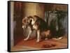 Suspense-Edwin Henry Landseer-Framed Stretched Canvas