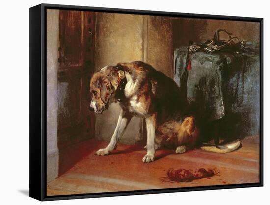 Suspense-Edwin Henry Landseer-Framed Stretched Canvas