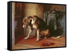 Suspense-Edwin Henry Landseer-Framed Stretched Canvas