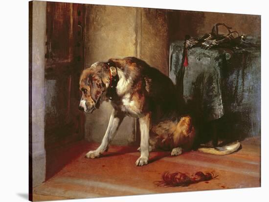 Suspense-Edwin Henry Landseer-Stretched Canvas