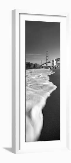 Suspension Bridge across a Bay, Golden Gate Bridge, San Francisco Bay, San Francisco-null-Framed Photographic Print