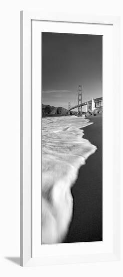 Suspension Bridge across a Bay, Golden Gate Bridge, San Francisco Bay, San Francisco-null-Framed Photographic Print