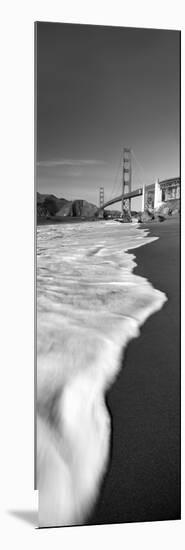 Suspension Bridge across a Bay, Golden Gate Bridge, San Francisco Bay, San Francisco-null-Mounted Photographic Print