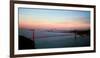 Suspension Bridge across a Bay, Golden Gate Bridge, San Francisco Bay, San Francisco-null-Framed Photographic Print