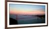 Suspension Bridge across a Bay, Golden Gate Bridge, San Francisco Bay, San Francisco-null-Framed Photographic Print