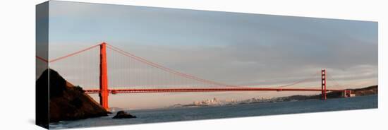 Suspension Bridge Across a Bay, Golden Gate Bridge, San Francisco, California, USA-null-Stretched Canvas