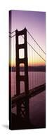 Suspension Bridge at Sunrise, Golden Gate Bridge, San Francisco Bay, San Francisco, California, USA-null-Stretched Canvas