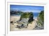 Suspension Bridge at Towan Beach, Newquay, Cornwall, England, United Kingdom, Europe-Rob Cousins-Framed Photographic Print