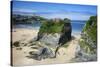 Suspension Bridge at Towan Beach, Newquay, Cornwall, England, United Kingdom, Europe-Rob Cousins-Stretched Canvas