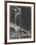 Suspension Bridge Blueprint I-Ethan Harper-Framed Art Print