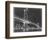 Suspension Bridge Blueprint III-Ethan Harper-Framed Art Print