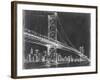 Suspension Bridge Blueprint III-Ethan Harper-Framed Art Print